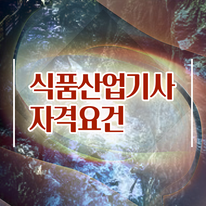  식품산업기사 응시자격 식품산업기사 자격요건 온라인 수업으로 4달 안에 준비한 비법