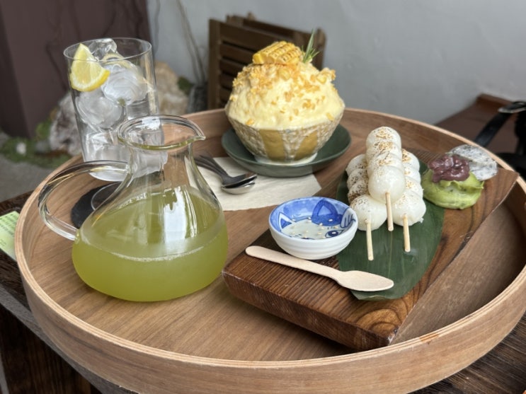  강릉 찻집 시만차 초당옥수수 빙수