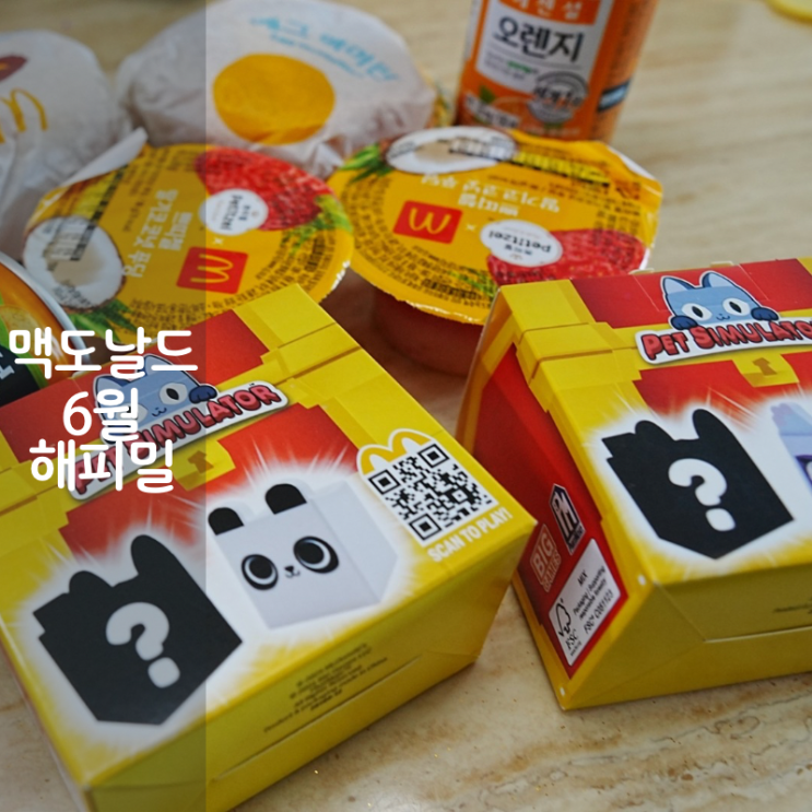  용인 DT 맥도날드 메뉴 시간 맥도날드 해피밀 6월 장난감
