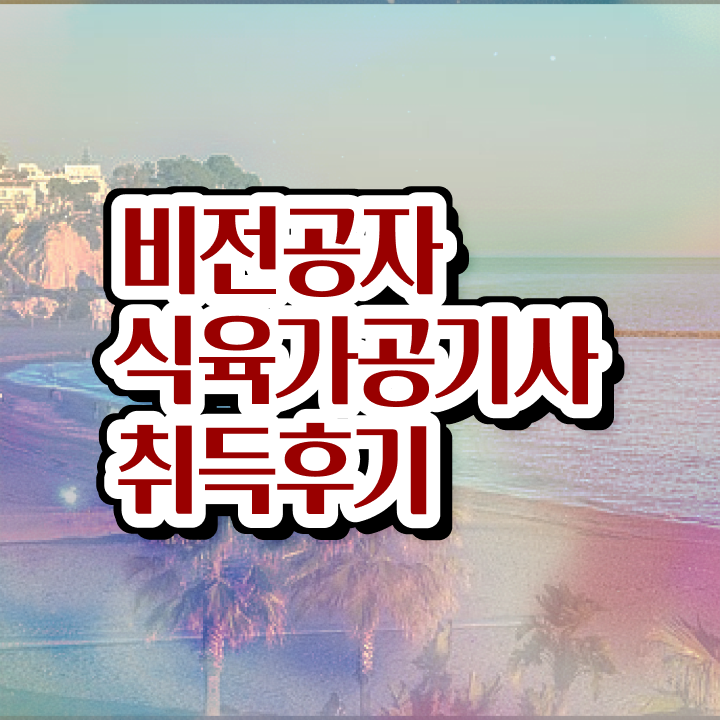  식육가공기사 필기 후기 식육가공기사 자격요건 인강으로 반 년만에 준비한 비법
