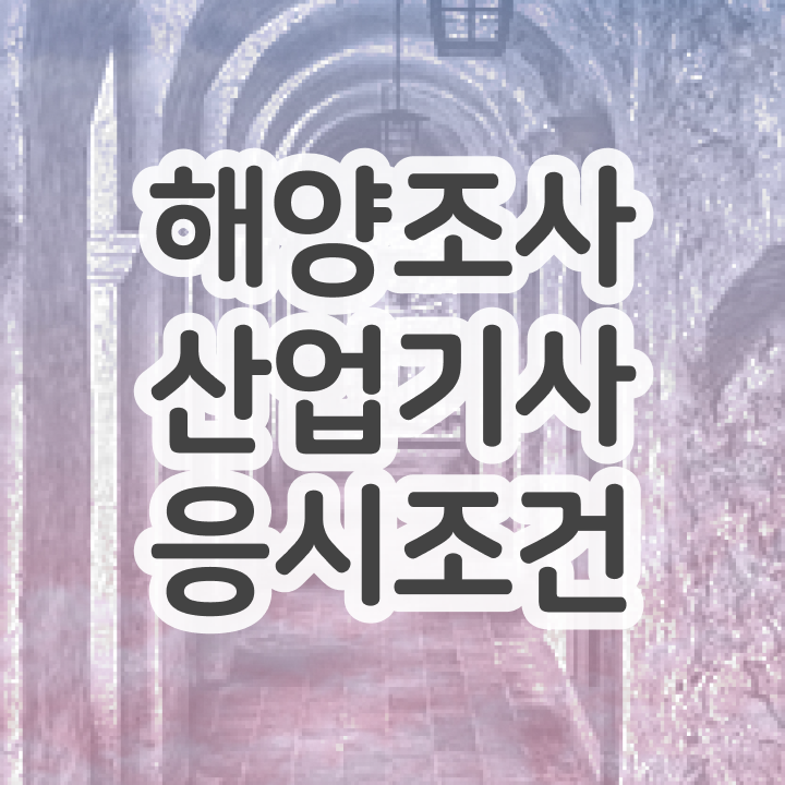  해양조사산업기사 자격요건 학점은행제로 4달만에 끝낸 팁