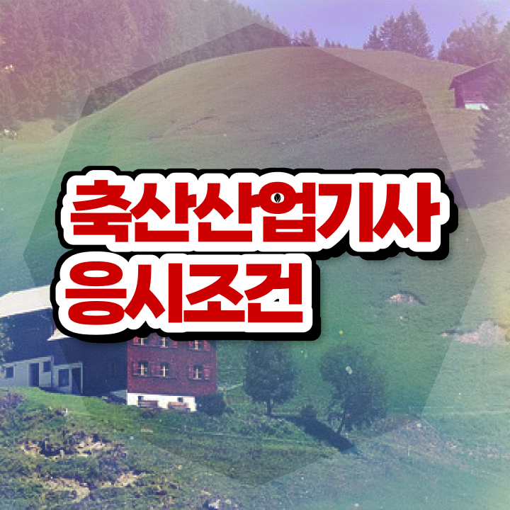  축산산업기사 과목 축산산업기사 응시자격 독학으로 15주 동안 끝낸 과정