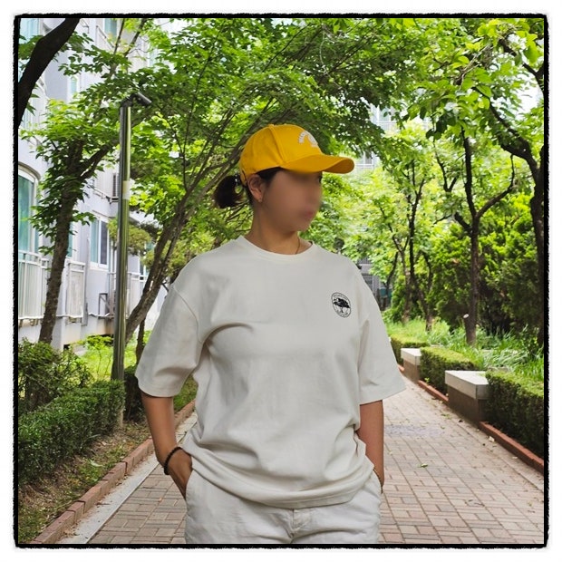 ANUKAM 아늑함 레이어드티 반팔티셔츠 루즈핏 크림티셔츠 착용리뷰 ANUKAM 아늑함 레이어드티 반팔티셔츠 루즈핏 크림티셔츠 착용리뷰