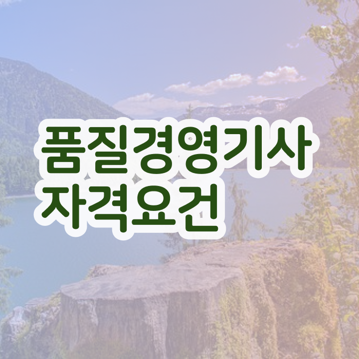 품질경영기사 인강 품질경영기사 시험응시조건 온라인으로 간편하게 준비한 방법