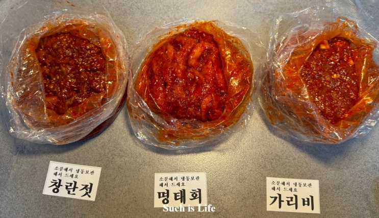  속초 중앙시장 젓갈 맛집 청결하고 배달 가능 황부자젓갈