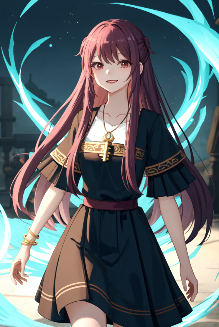  자캐 마법과 저주에 사로잡힌 소녀, 미소