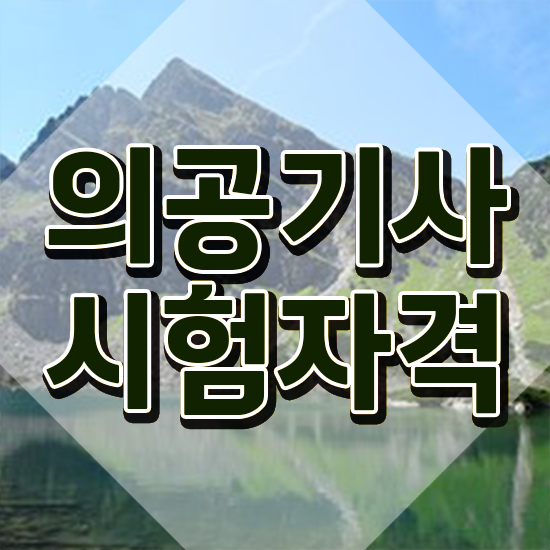  의공기사 시험 접수 의공기사 시험응시자격 독학으로 5개월 만에 준비한 팁