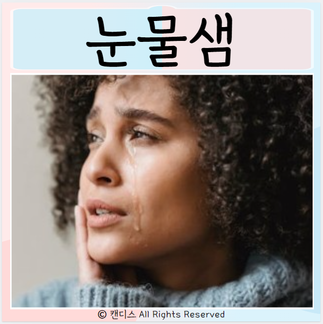  눈물샘 염증 막힘 안구건조증 눈물이 자주나는 이유