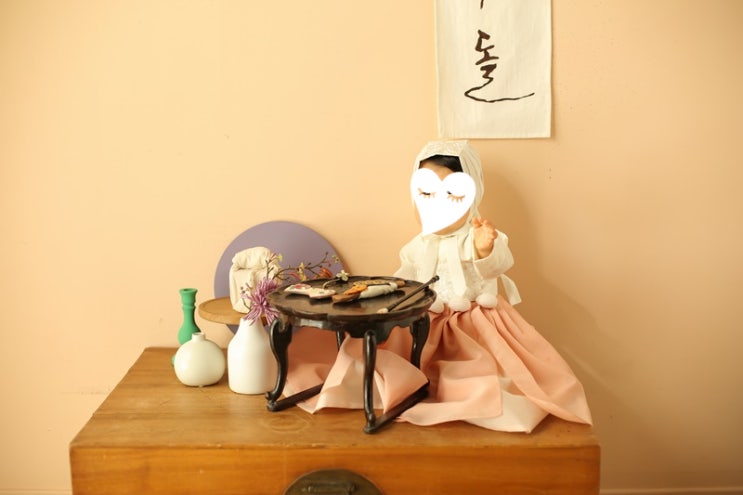  아기돌한복 대여해서 편하게 돌 촬영했어요.