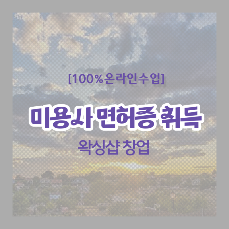  왁싱샵 취업 , 왁싱샵 준비 할 때, 취득해야 하는 자격증은? 인강만 듣고 미용면허증 빠르게