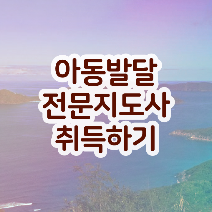  아동발달전문지도사 자격조건 , 아동발달전문지도사 자격증 합격한 후기 핵심 정보 정리