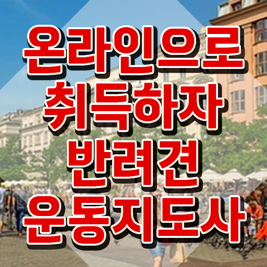  반려견운동지도사 교육 , 혼자서 독학으로 반려견운동지도사자격증 합격 비법