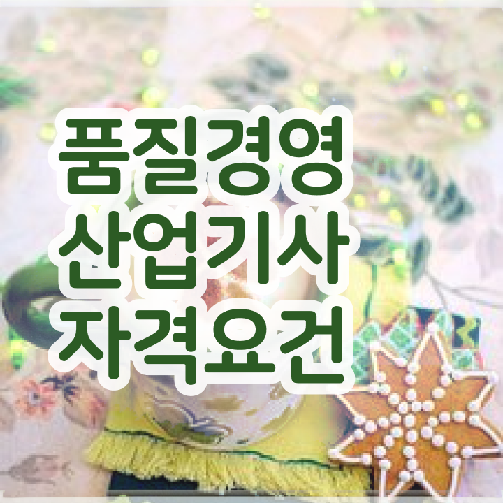  품질경영산업기사 필기 품질경영산업기사 자격요건 온라인 과정으로 5달만에 준비한 과정