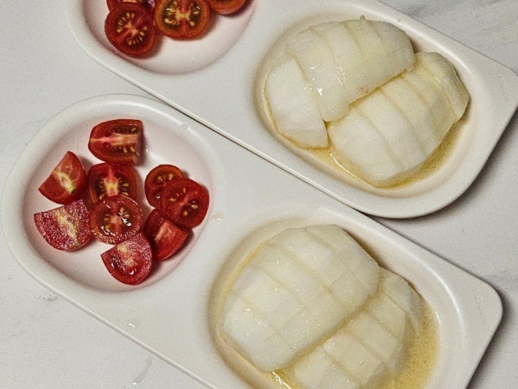  아침 대용 참외 씨 빼고 먹기(과즙 내기)