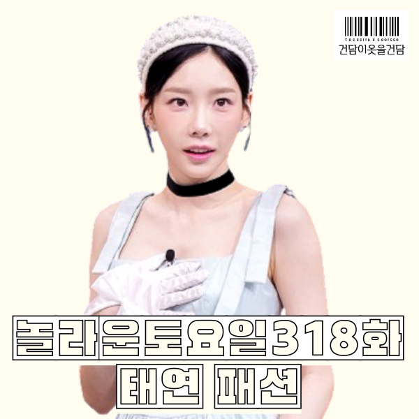  놀라운토요일 318화 태연 옷 _ 2부드레스 패션으로 딱인 머리띠 리본드레스 유리구두 정보