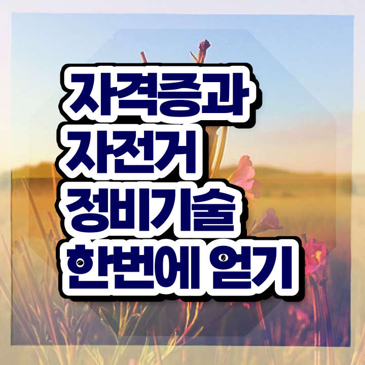  자전거수리학원 , 자전거정비지도사 자격증 취득했던 후기 전격분석
