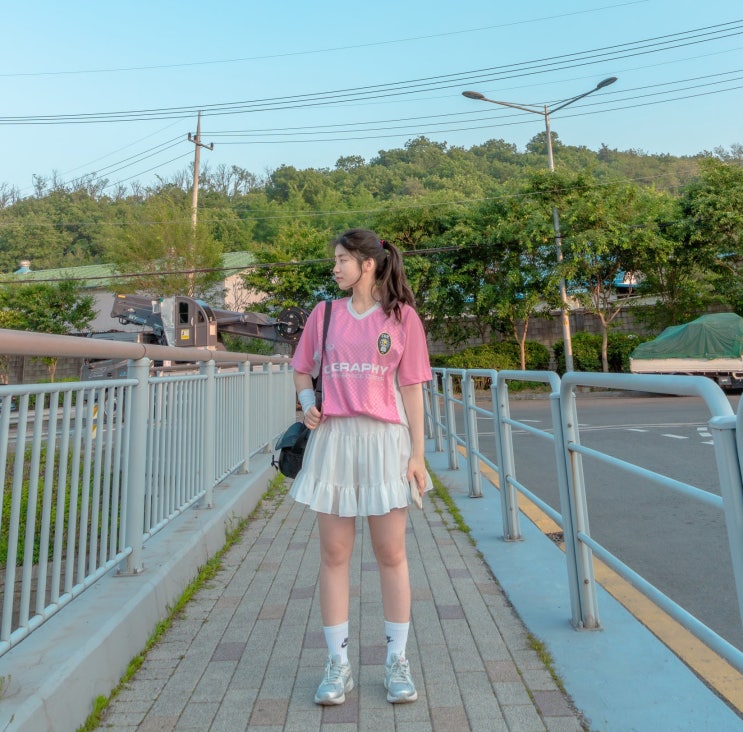  [내돈내산] 블록코어룩_코드그라피 스포츠 반팔 져지 티셔츠 후기 (ft.한여름)