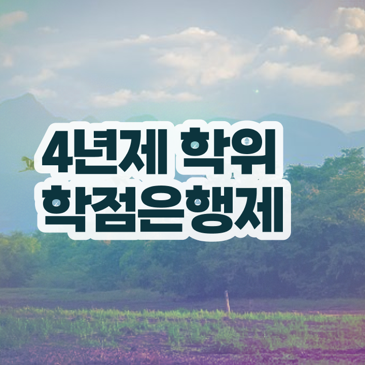  전문대 학점은행제 관련학위 없어도 인강만 듣고 독학으로 초단기 준비한 팁