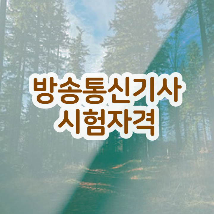  방송통신산업기사 방송통신기사 시험응시조건 집에서 온라인으로 간단하게 끝낸 과정