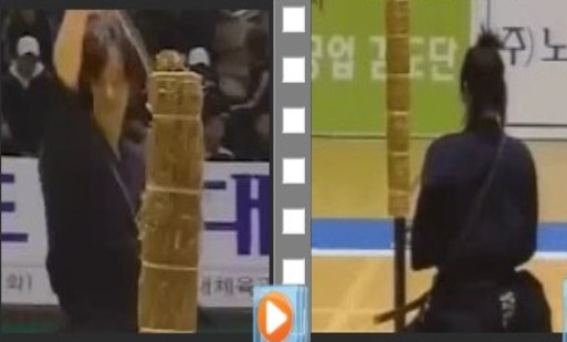  최민수 짚단 + 대나무...  베기 영상.