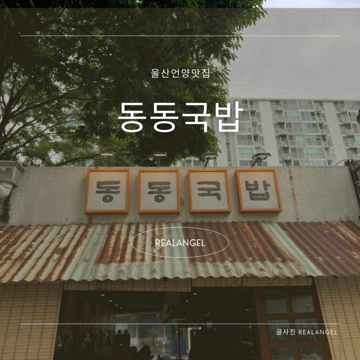  언양 동동국밥 우동국밥 아기랑 주차팁