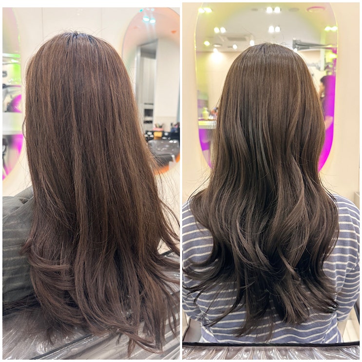  부천미용실 마끼에 도화실장님 신중동미용실 매트브라운 잘하는곳