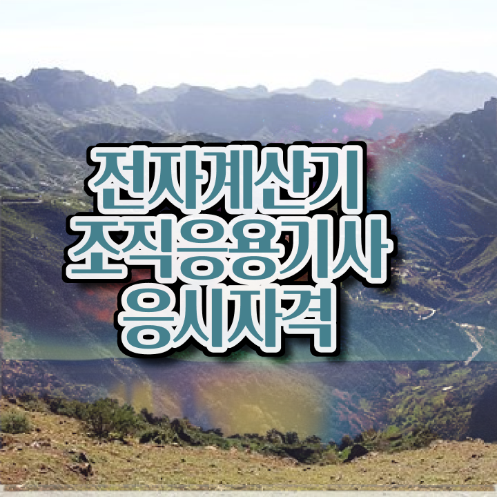  전자계산기조직응용기사 시험일정 전자계산기조직응용기사 취득자격 학점은행제로 4개월 만에 끝낸 방법