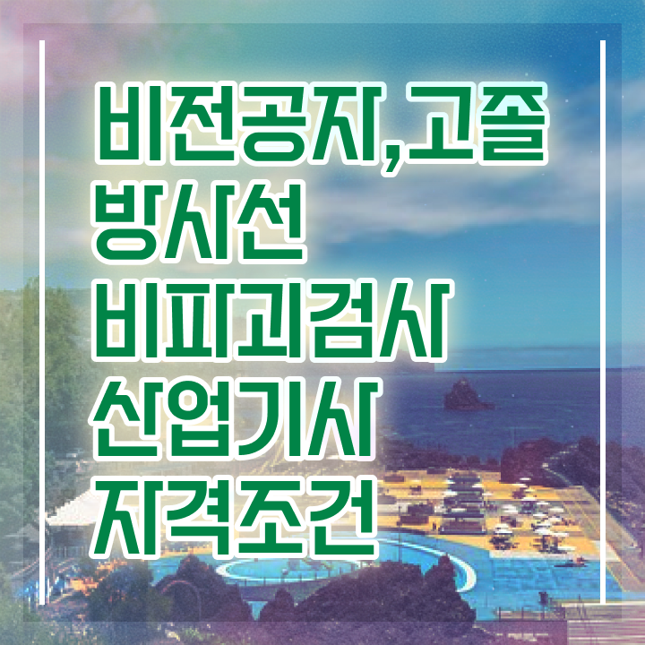  방사선비파괴검사산업기사 시험응시조건 온라인 수업으로 편하게 성공한 과정