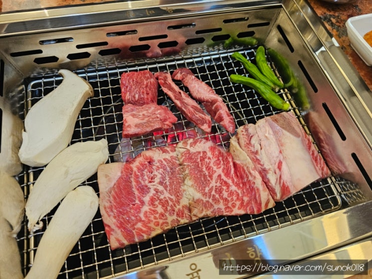  파주 고기집 아이와 가기 좋은 가족석이 있는 육미향 ft.소 모듬