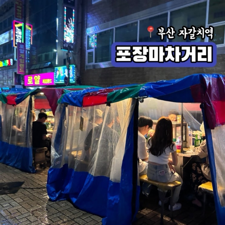  부산 자갈치시장앞 남포동 포차거리 <포장마차 37번>에서 한잔하기