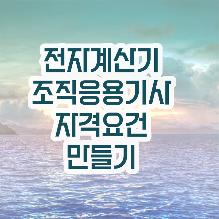  전자계산기조직응용기사 응시조건 집에서 온라인으로 1학기 만에 끝낸 노하우
