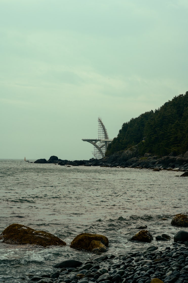  부산에 몽돌해변이? 해운대 청사포의 몽돌해변