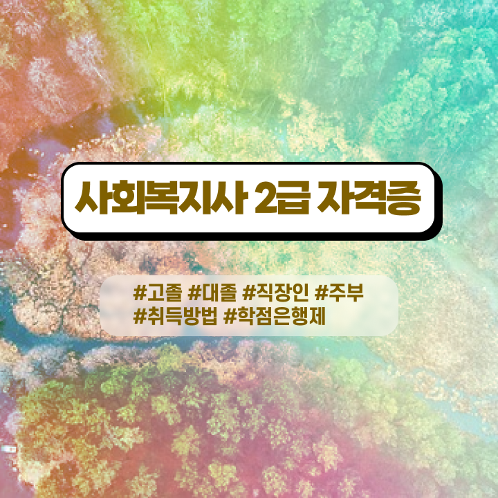  울산대 사회복지학과 사회복지사 경력없어도 학점은행제 활용하여 편하게