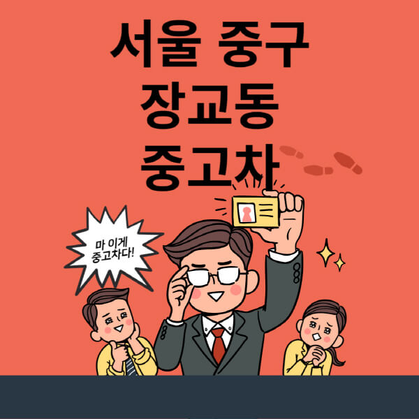  서울 중구 장교동 중고차 매매 및 리스&할부 정보