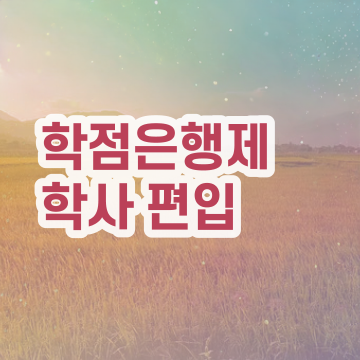  학점은행 편입 , 학은제 플래너 추천받고 꿈꾸던 학위를 취득했어요