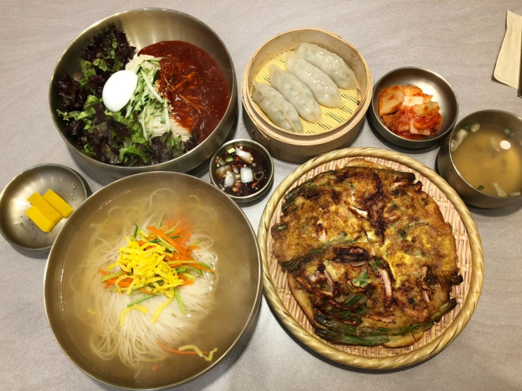  인천 논현동 맛집 화돈국시 국수 파전 만두 다 존맛탱