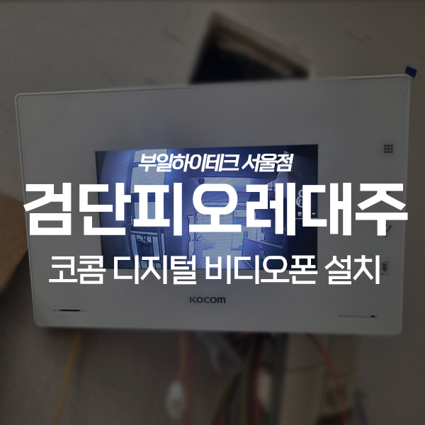  인천 서구 마전동 검단피오레대주1차 코콤 비디오폰 교체 설치
