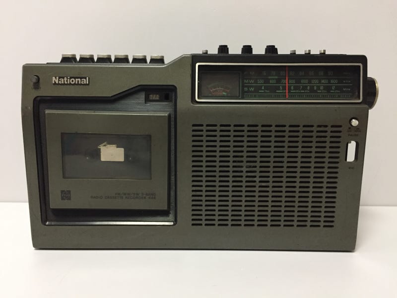 카세트) 1974, National, RQ-448 FM-AM-SW 3Band Radio Cassette