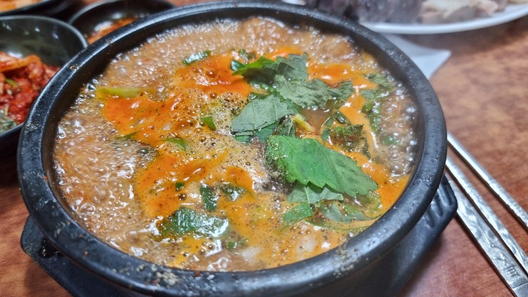  공덕시장 '마포소문난족발'에서 점심에 순대국 #내돈내산