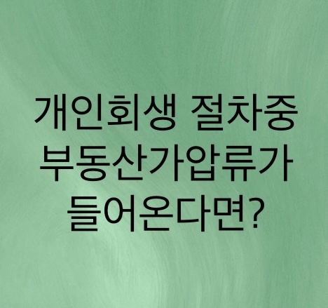  개인회생폐지되면 강제경매처리가 될 가능성이 매우크다(인가결정이후에 반드시 가압류를 포함 모든 압류를 풀어야합니다)