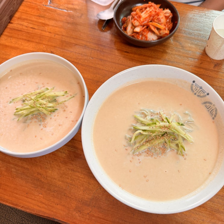  청주 가을감나무에서 즐기는 시원한 콩국수 후기