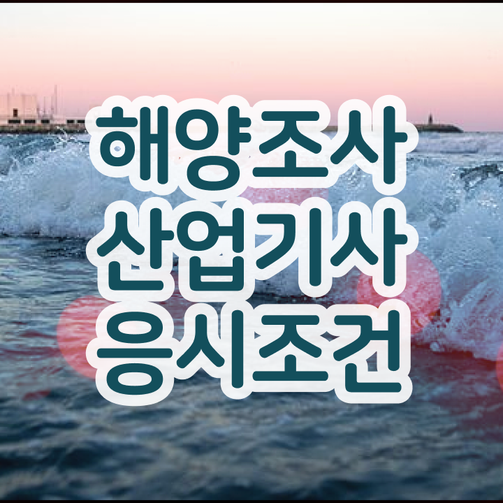  해양조사산업기사 응시조건 온라인 과정으로 15주 동안 끝낸 방법