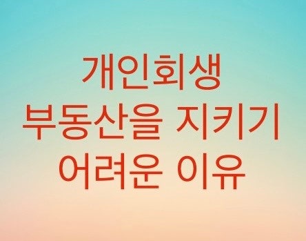  인가결정과 금지명령은 부동산담보대출을 지키기 어렵게 만든다(기한의이익상실) 집을 지키지 못한 필자의경험담