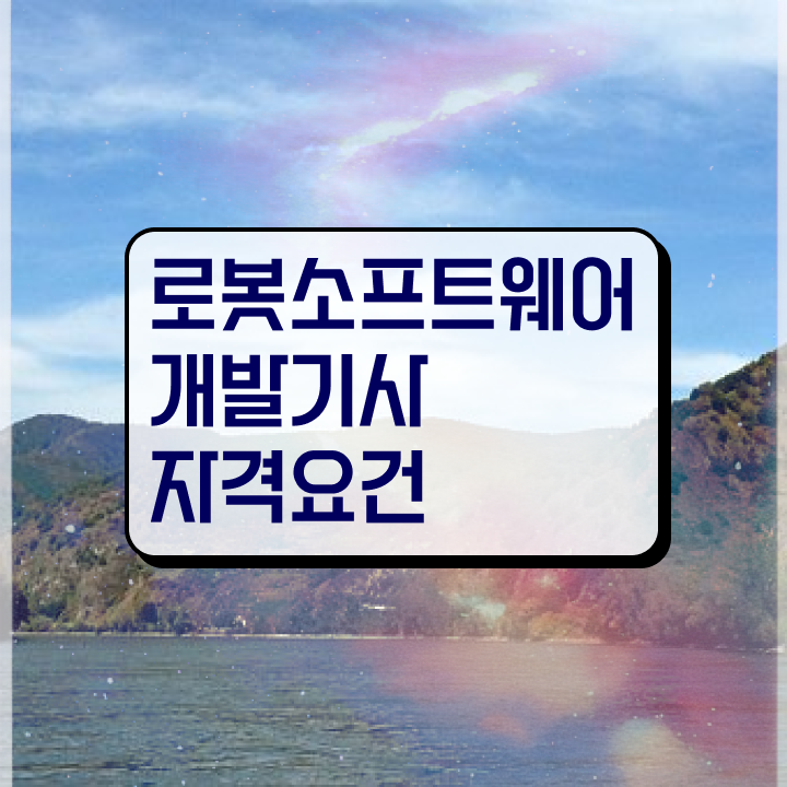  로봇소프트웨어개발기사 시험접수 로봇소프트웨어개발기사 취득자격 인강으로 15주 동안 준비한 후기