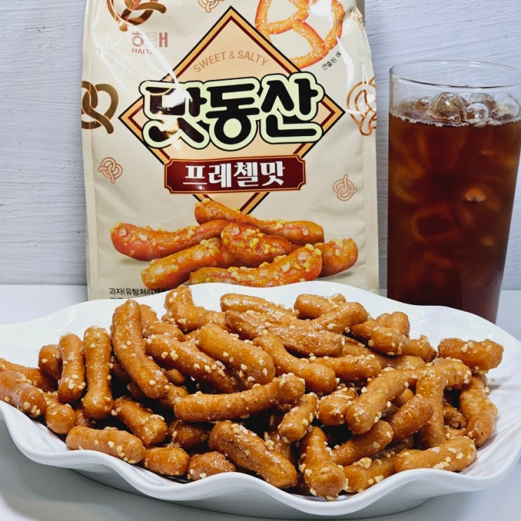  맛동산 프레첼 해태제과 신상과자 단짠단짠 간식
