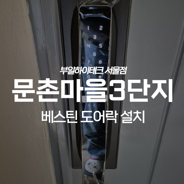  고양 일산서구 주엽동 문촌마을3단지우성아파트 베스틴 도어락 교체 설치