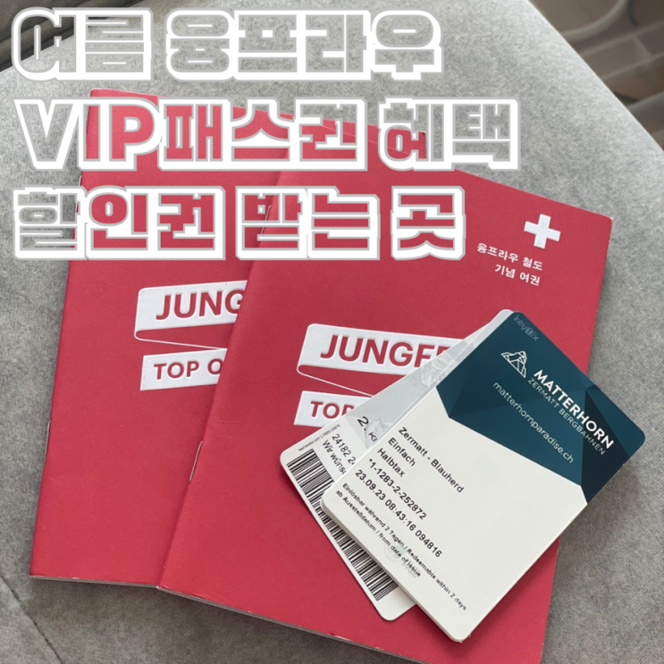  여름 융프라우 VIP 패스권 혜택과 가격 할인권 받는 곳