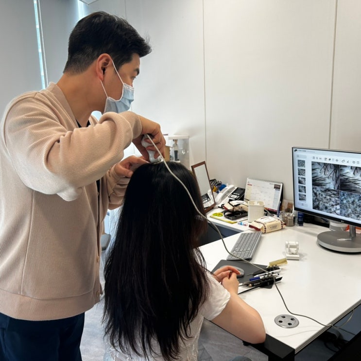  여자 헤어라인 모발이식 상담후기 _ 비절개 무삭발 히든컷 방식