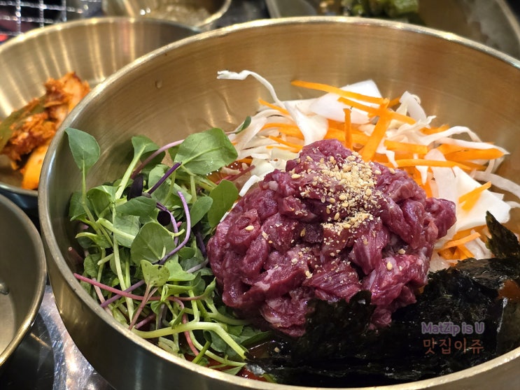 유성 봉명동 한우, 육회물회 맛집 추천 해운대연탄생갈비