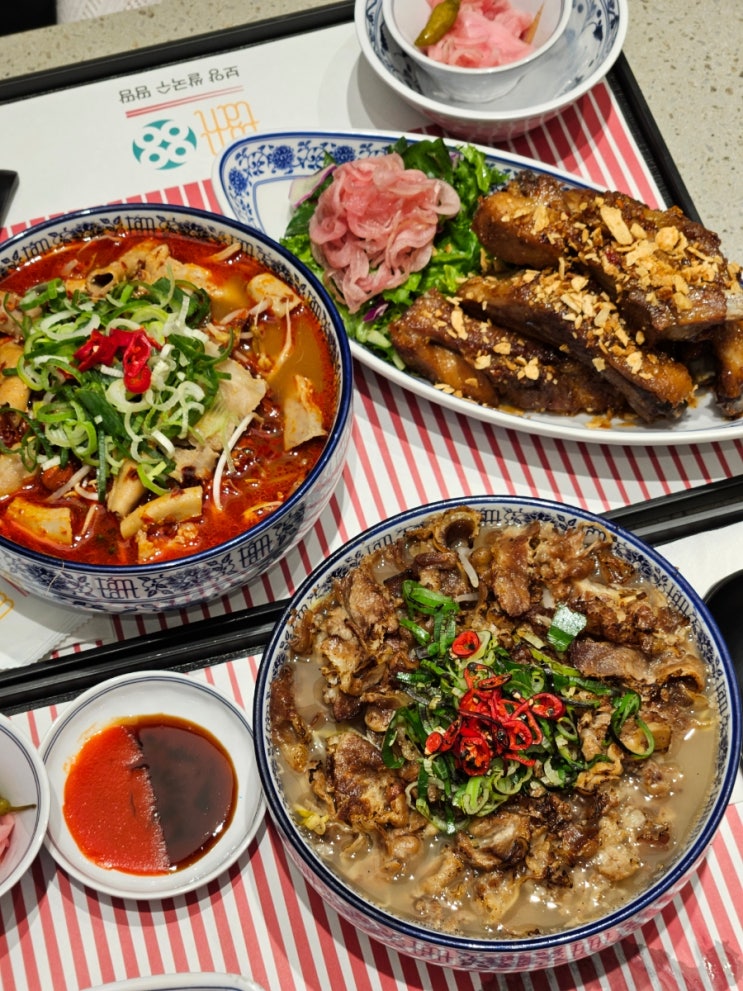  인천 롯데백화점 맛집 땀땀 매운 소곱창 쌀국수 콤보C